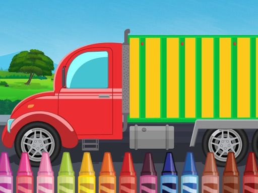 Truck Coloring - browser game screenshot