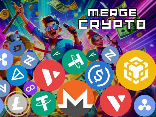 Merge Crypto   2048 Puzzle - browser game screenshot