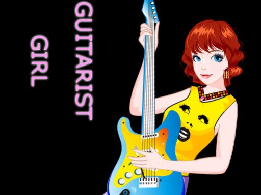 Guitarist Girl - browser game screenshot