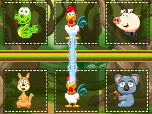 Animals Pairing - browser game screenshot