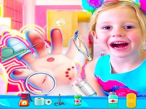 Nastya Hand Doctor Fun Games for Girls Online - browser game screenshot