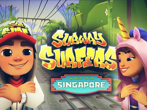 Subway Surfer Singapore - browser game screenshot