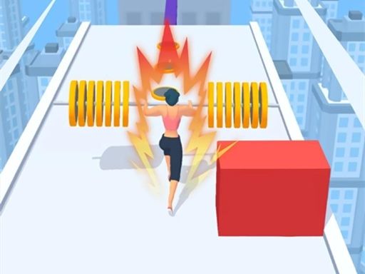 Weightlifting beauty - browser game screenshot