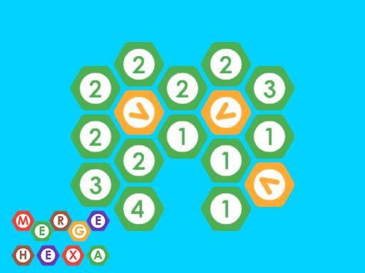 Merging Hexa - browser game screenshot