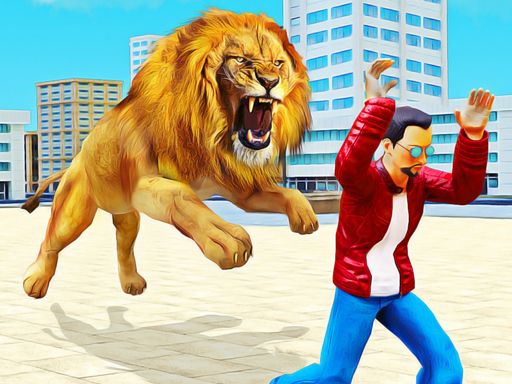 Lion Simulator Attack 3d Wild Lion Games - browser game screenshot