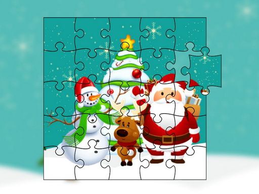 Christmas Winter Story Jigsaw - browser game screenshot