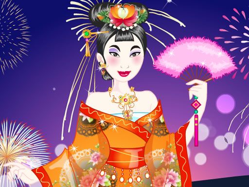 Chinese Princess Wedding Dress up - browser game screenshot