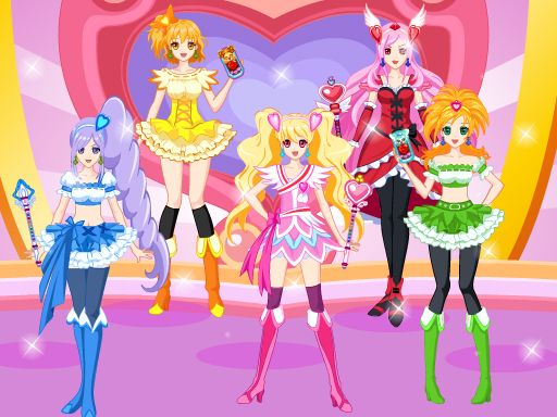 Pretty Cure 4 - browser game screenshot