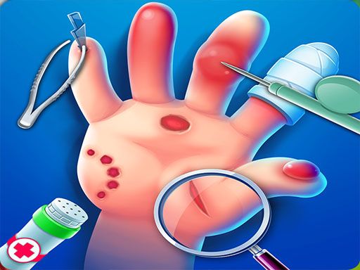 Hand Doctor Emergency Hospital - browser game screenshot
