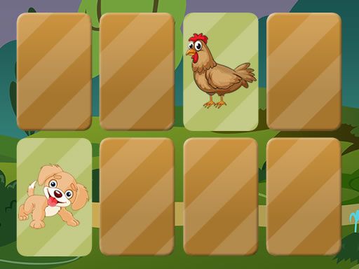 Domestic Animals Memory Domestic Animals Memory - browser game screenshot