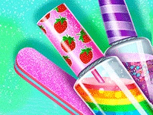 Candy Nail Art Fashion Salon - browser game screenshot