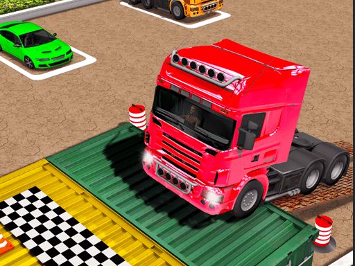 Truck Parking Car Games 3D - browser game screenshot