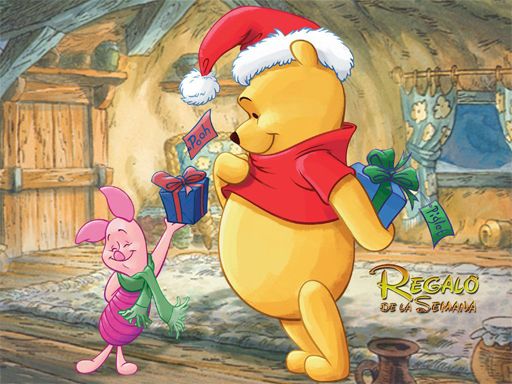 Winnie the Pooh Christmas Jigsaw Puzzle - browser game screenshot