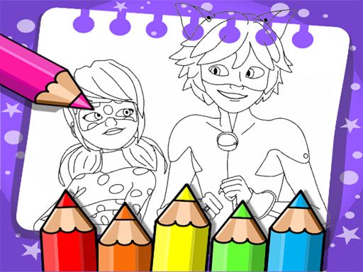 Miraculous Ladybug Coloring Book Miraculous Ladybug Coloring Book - browser game screenshot