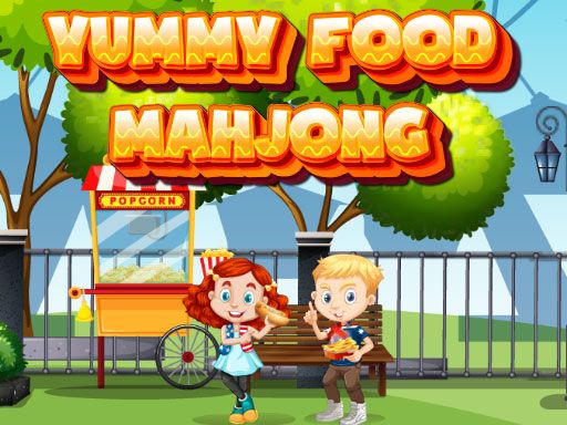 Yummy Food Mahjong - browser game screenshot