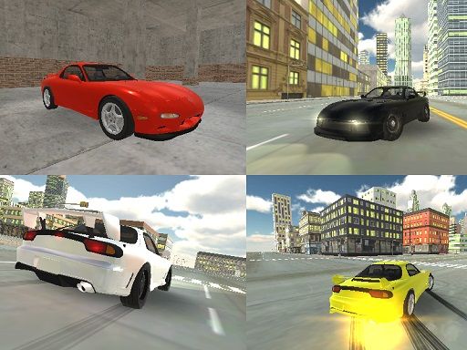 RX7 Drift 3D - browser game screenshot