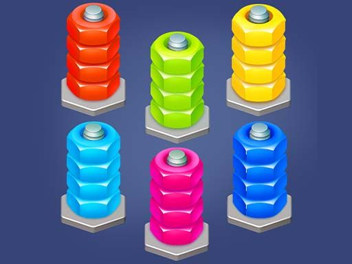 Nuts And Bolts Sort - browser game screenshot
