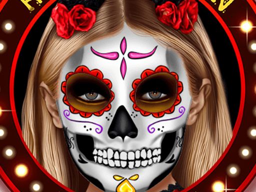 Kylie Jenner Halloween Face Art - browser game screenshot