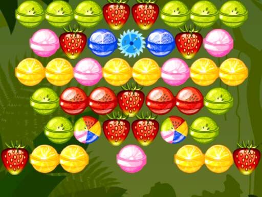 Bubble Shooter Fruits Candies - browser game screenshot