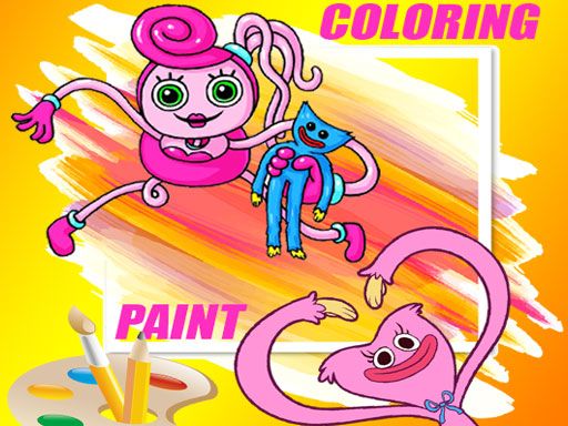 Huggy Wuggy Coloring - browser game screenshot