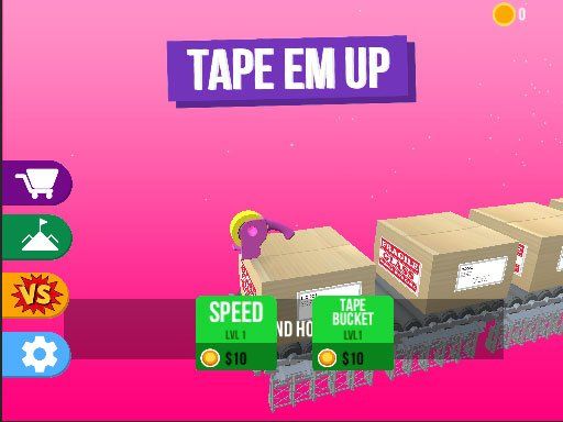 Tape Em Up : Tape The Box - browser game screenshot