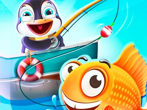 Penguin Deep Sea Fishing - browser game screenshot