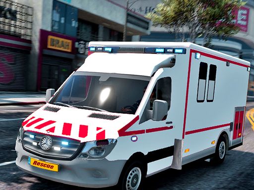 Ambulance Rescue Race - browser game screenshot