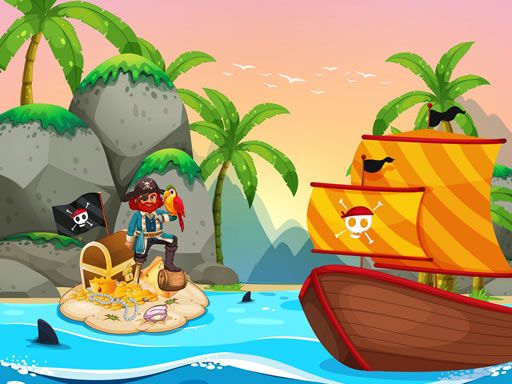 Pirate Travel Coloring Pirate Travel Coloring - browser game screenshot