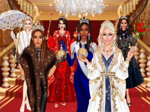 Red Carpet Royal Dress Up - browser game screenshot