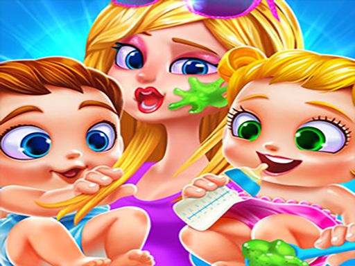 My Newborn Baby Twins Care - browser game screenshot