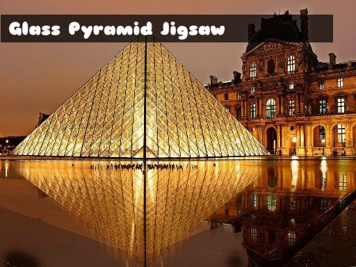 Glass Pyramid Jigsaw - browser game screenshot
