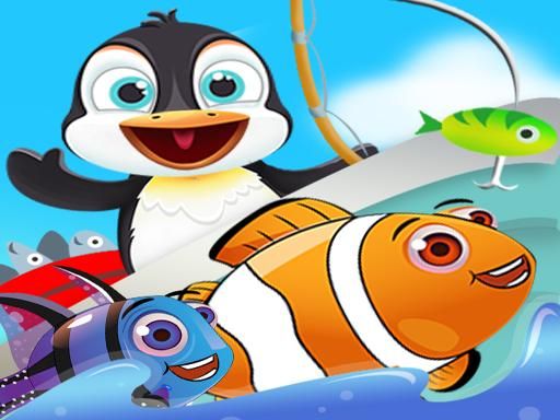 Fish Games For Kids |Trawling Penguin Games online - browser game screenshot