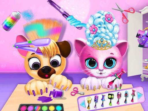 Pet Haircut Beauty Salon - browser game screenshot