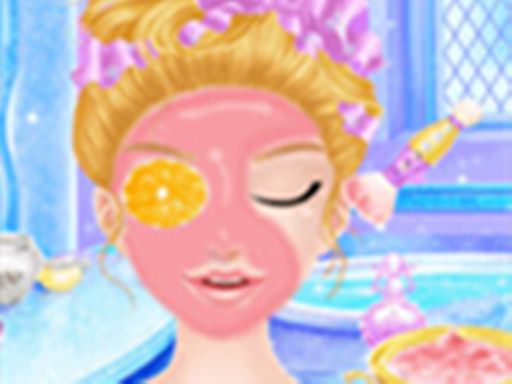 Princess Salon Frozen Party - browser game screenshot