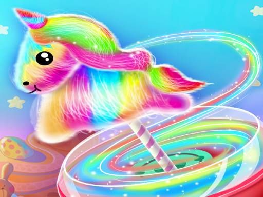 Unicorn Cotton Candy Maker - browser game screenshot
