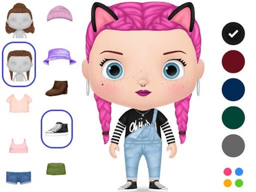 My Doll Avatar Creator - browser game screenshot