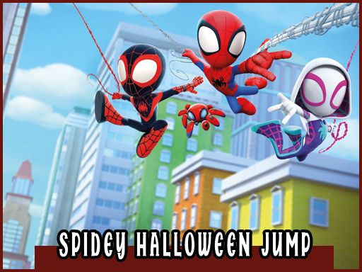 Spidey Halloween Jump - browser game screenshot