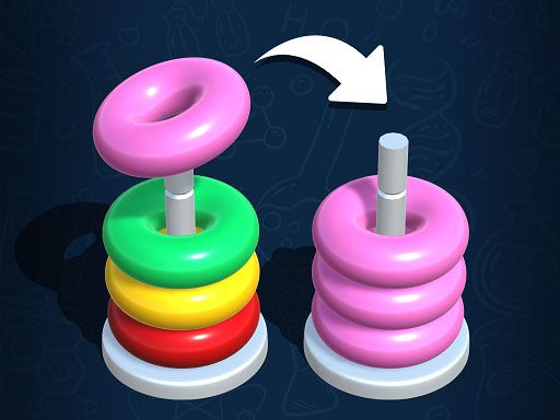 Color Hoop Stack - browser game screenshot