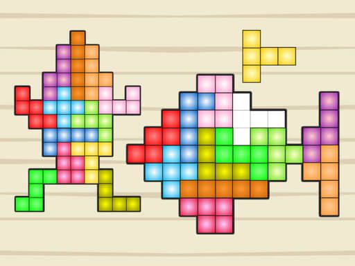 TetraBlocks Mosaic - browser game screenshot
