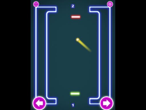 Pong Neon - browser game screenshot