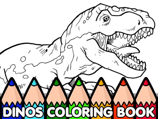 Dinos Coloring Book - browser game screenshot