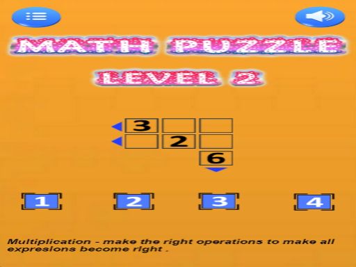 Math puzzle Math puzzle - browser game screenshot
