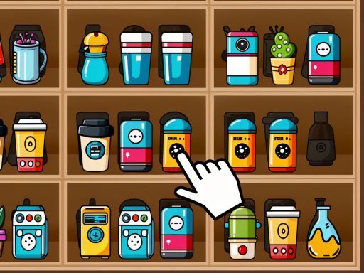 Shelf Shift Match - browser game screenshot