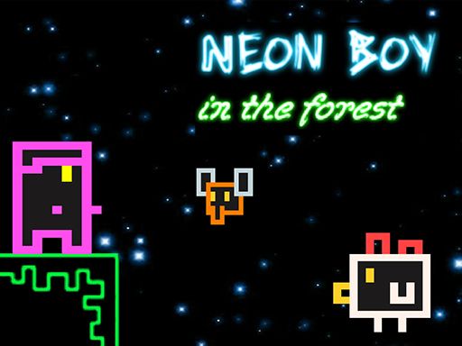 Neon Boy - in the forest Neon Boy - in the forest - browser game screenshot