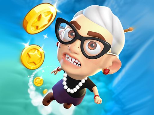 Angry Gran Run: Grannywood - browser game screenshot