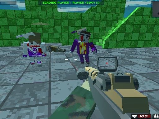 Survival Shooting Xtreme Crazy blocky Combat - browser game screenshot