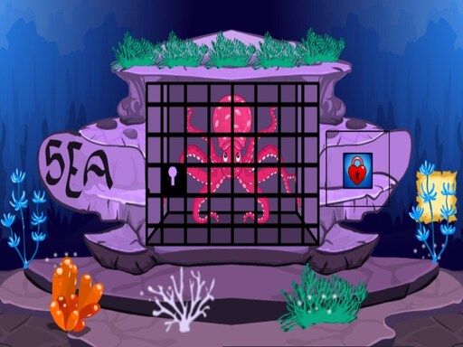 Octopus Escape - browser game screenshot