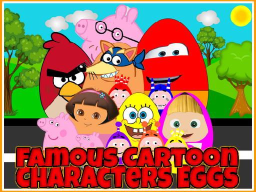 Famous Cartoon Characters Eggs Famous Cartoon Characters Eggs - browser game screenshot