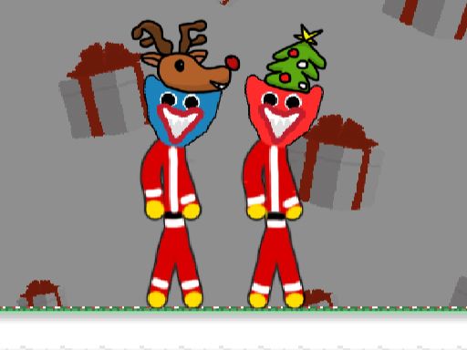 HuggyBros Christmas - browser game screenshot