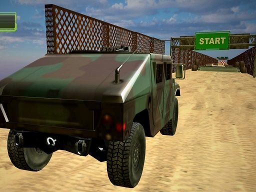 Military Vehicle Driving Simulation - browser game screenshot